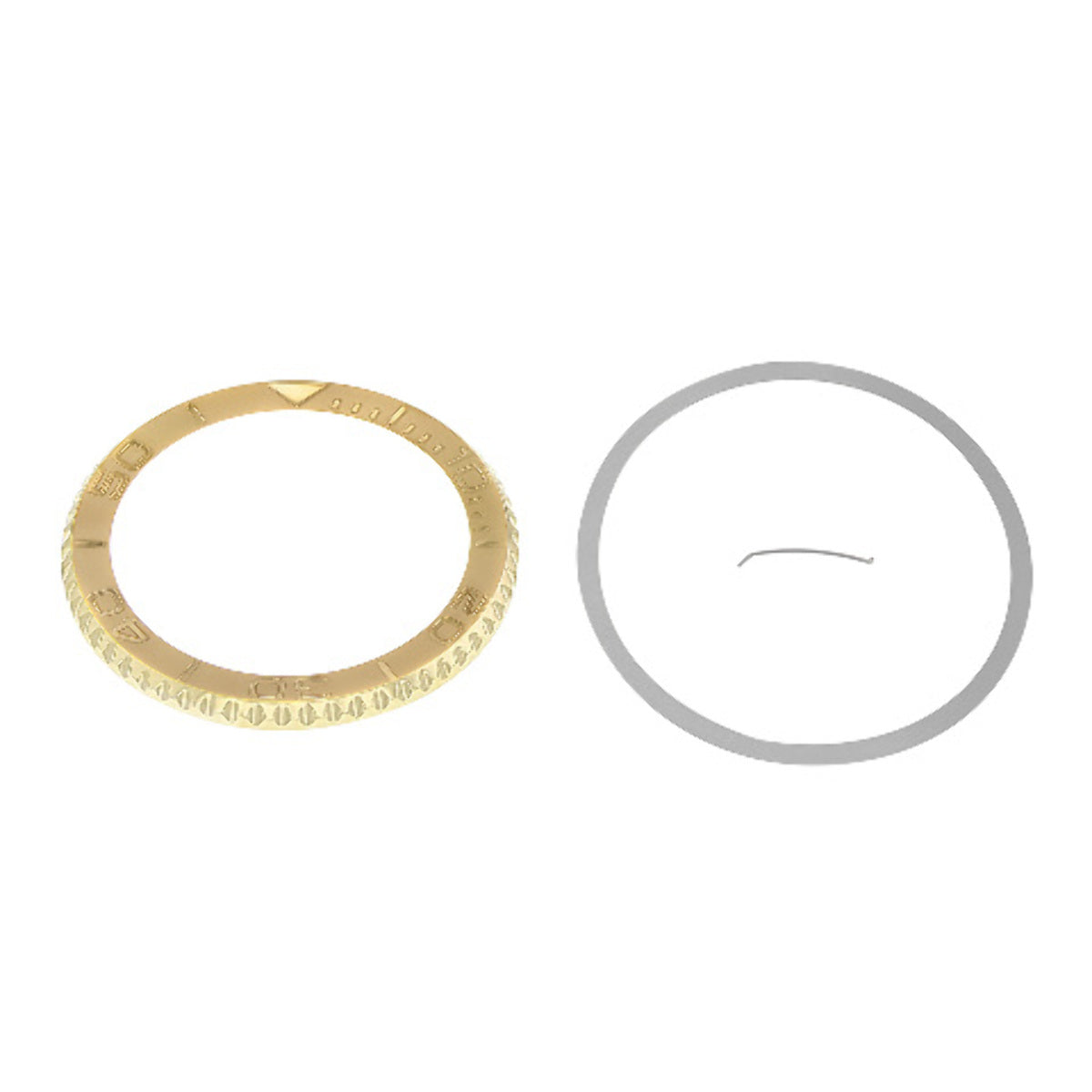 GOLD BEZEL INSERT COMPLETE FOR YACHTMASTER 16800, 16803, 16608, 16610, 16613