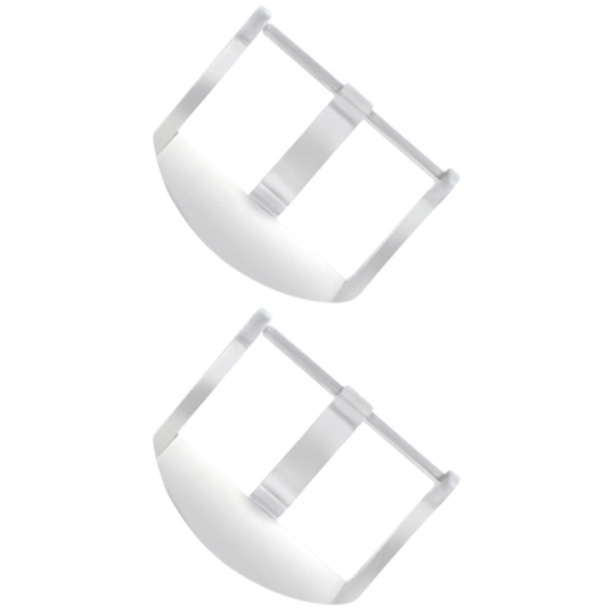 2-22MM THUMBNAIL TANG BUCKLE SCREW FOR 40MM PANERAI RUBBER LEATHER BAND SHINY