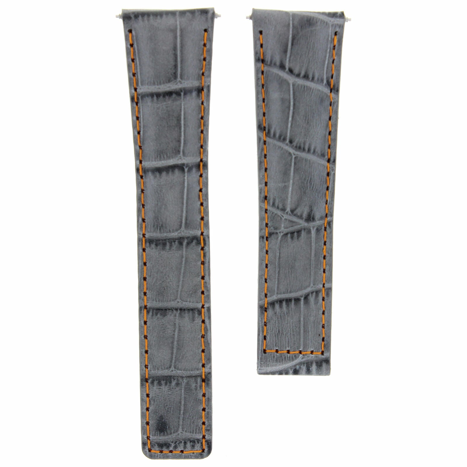 22MM LEATHER WATCH BAND STRAP FOR TAG HEUER MONACO CARRERA CALIBRE 12 GREY OS