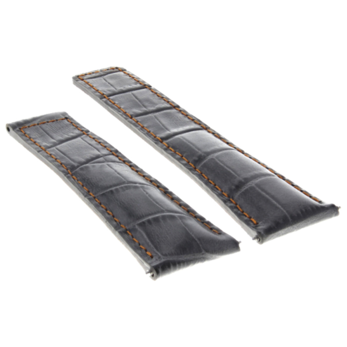22MM LEATHER WATCH STRAP BAND FOR TAG HEUER CARRERA 1887 FIT FC5037-5039 GREY OS