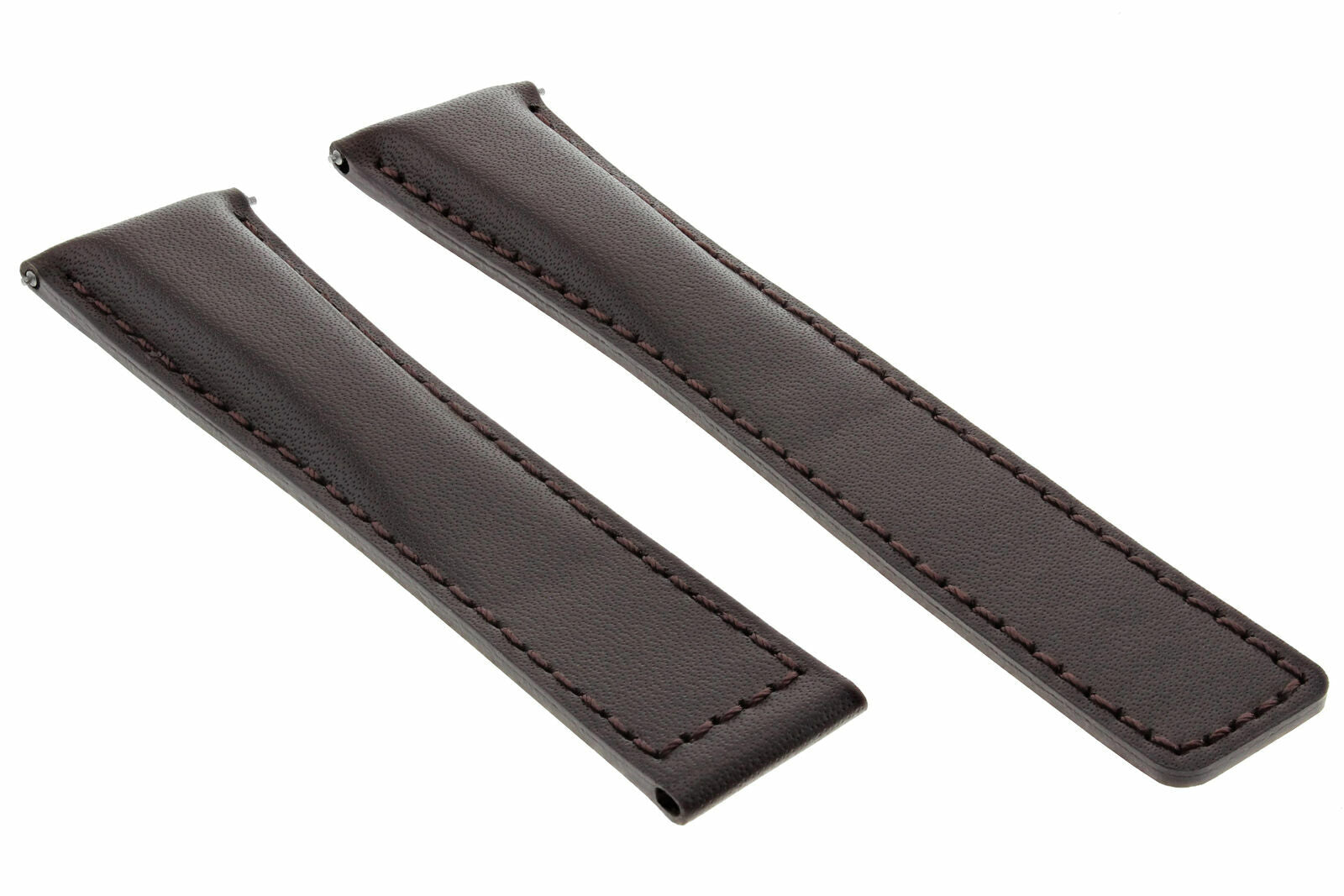 LEATHER WATCH STRAP BAND DEPLOY CLASP FOR TAG HEUER MONZA WATCH 20/16MM BROWN