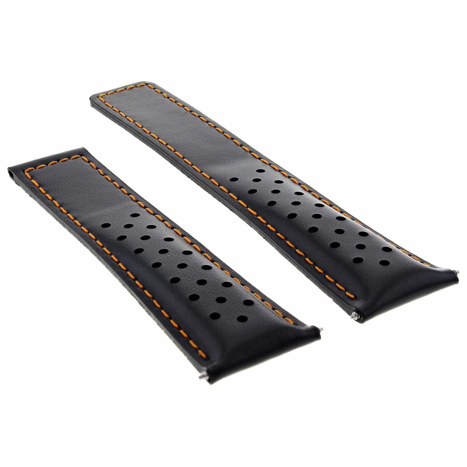 LEATHER WATCH BAND STRAP 20MM FOR TAG HEUER CARRERA F1 FORMULA AQUARACER BLACK OS