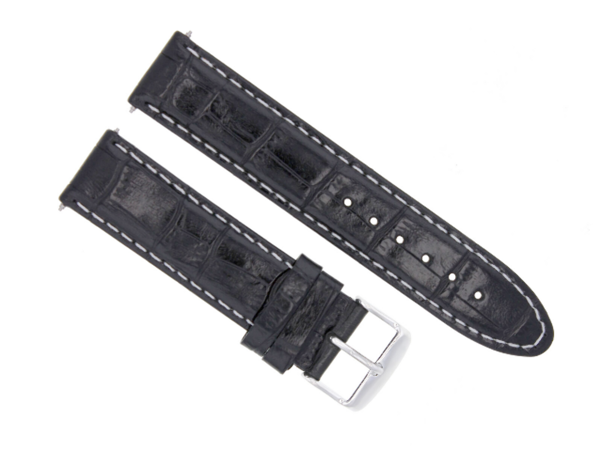 18MM GENUINE LEATHER STRAP BAND FOR TAG HEUER FORMULA F1 AQUARACER BLACK WS #5