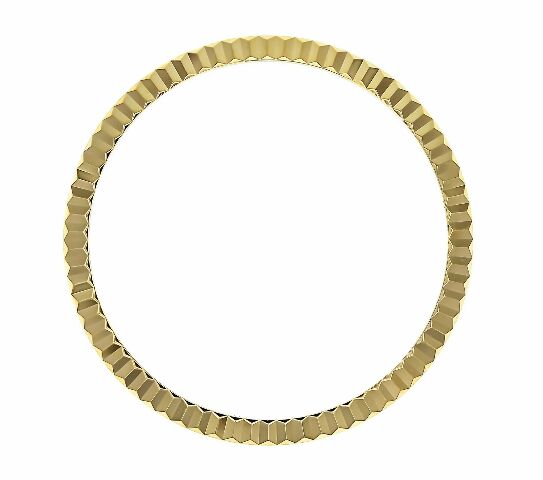 FLUTED BEZEL FOR 36MM ROLEX MENS DATEJUST 1601 1602 1603 16013 16233 GOLD TOP QY