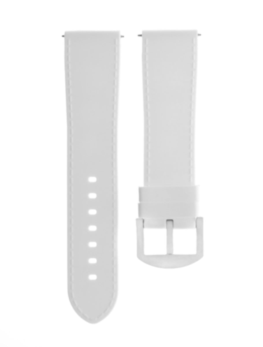 24MM RUBBER STRAP WATCH BAND STRAP FOR U-BOAT 48MM LUMINOX WATCH WHITE