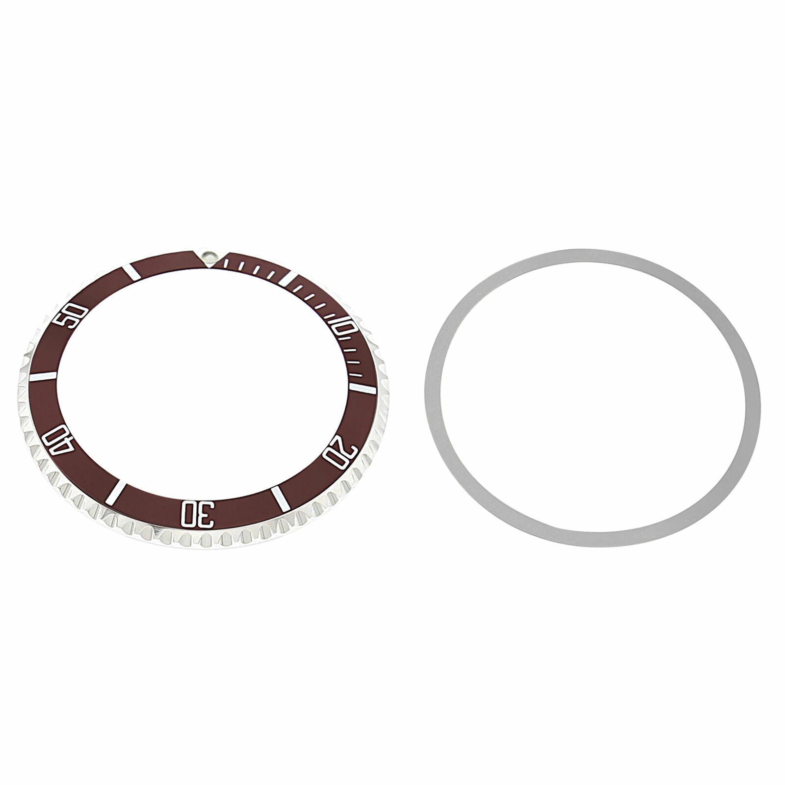 BEZEL & INSERT FOR ROLEX  SUBMARINER VINTAGE 5508 5512 5513 1680 BROWN INSTALLED