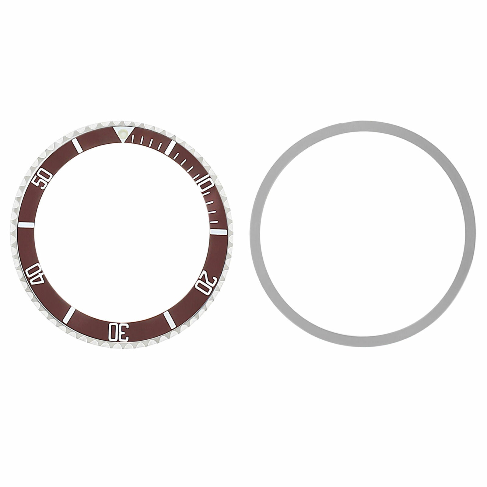 BEZEL & INSERT FOR ROLEX  SUBMARINER VINTAGE 5508 5512 5513 1680 BROWN INSTALLED