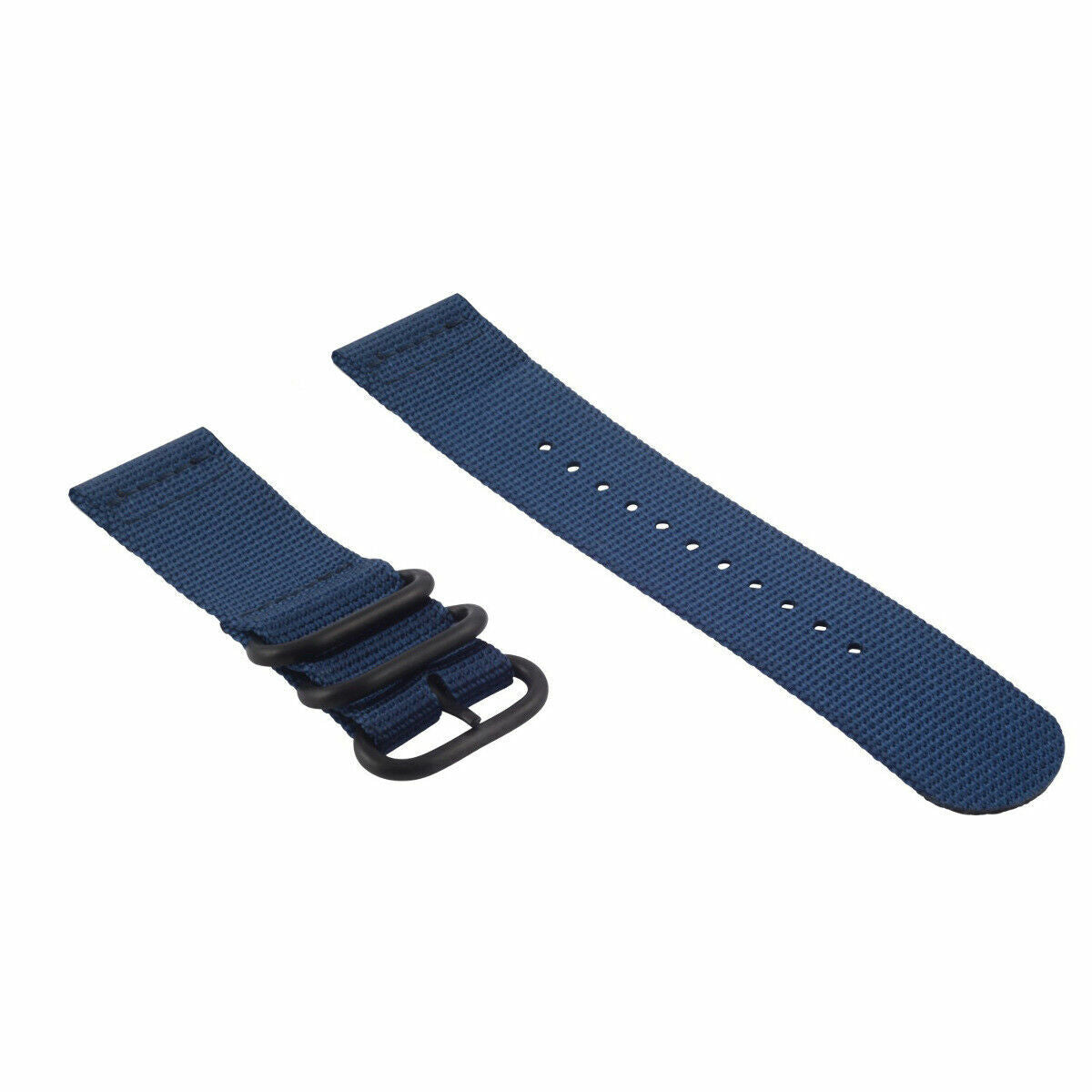NEW FOR SUUNTO CORE NYLON STRAP DIVER WATCH BAND 3 RINGS PVD BLUE