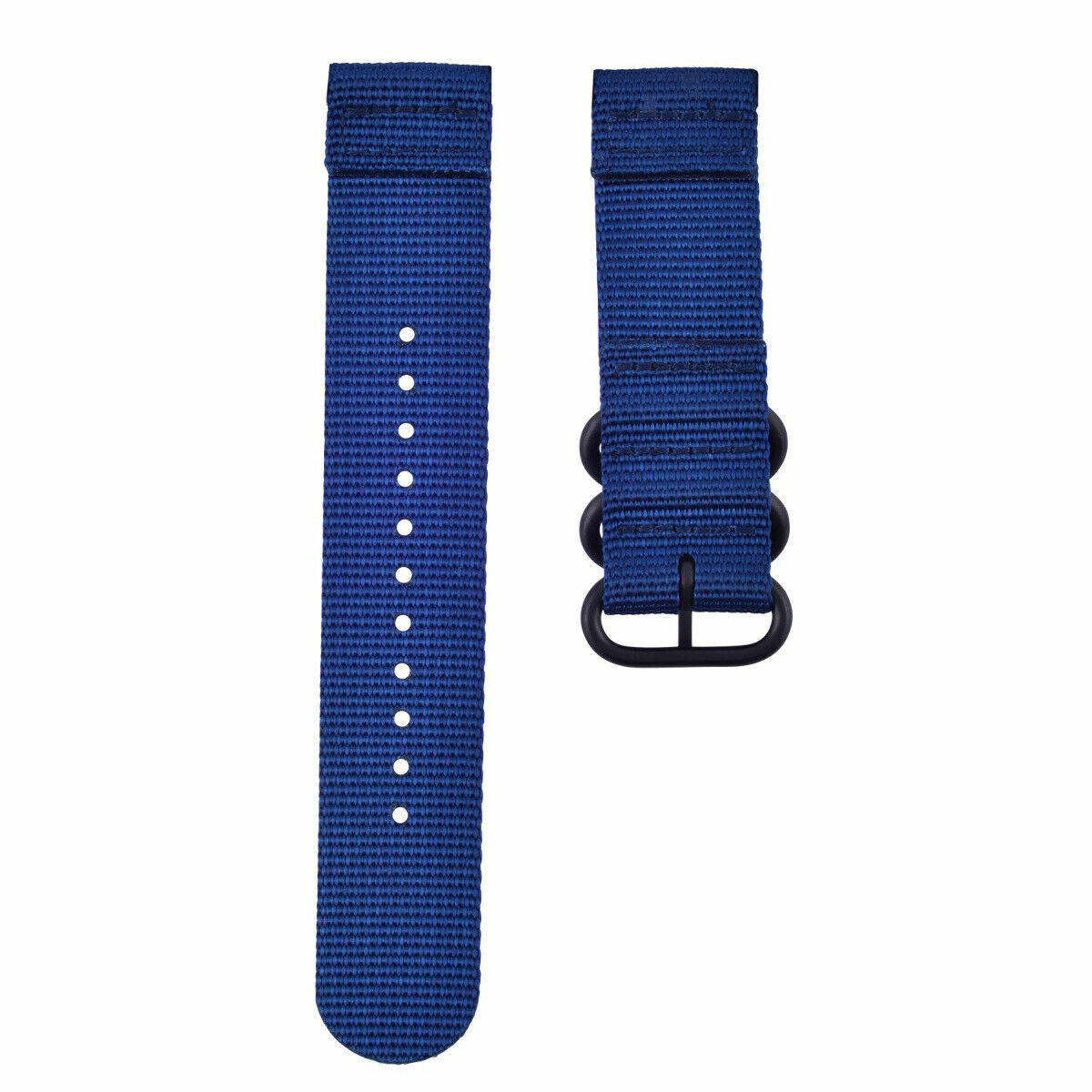 NEW FOR SUUNTO CORE NYLON STRAP DIVER WATCH BAND 3 RINGS PVD BLUE
