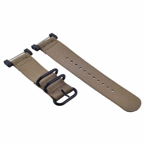 NEW FOR SUUNTO CORE NYLON STRAP DIVER WATCH BAND LUG ADAPTER SET 3 RINGS PVD SAND