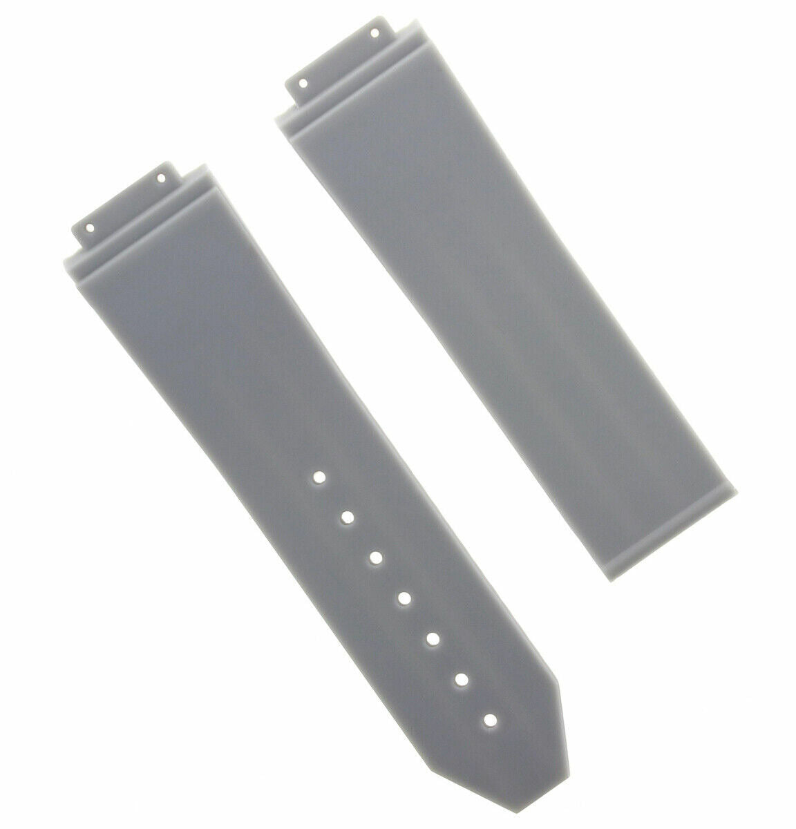 24MM WATCH BAND STRAP FOR H HUBLOT BIG BANG 44-45MM + SCREWDRIVER GRAY TOP QLTY