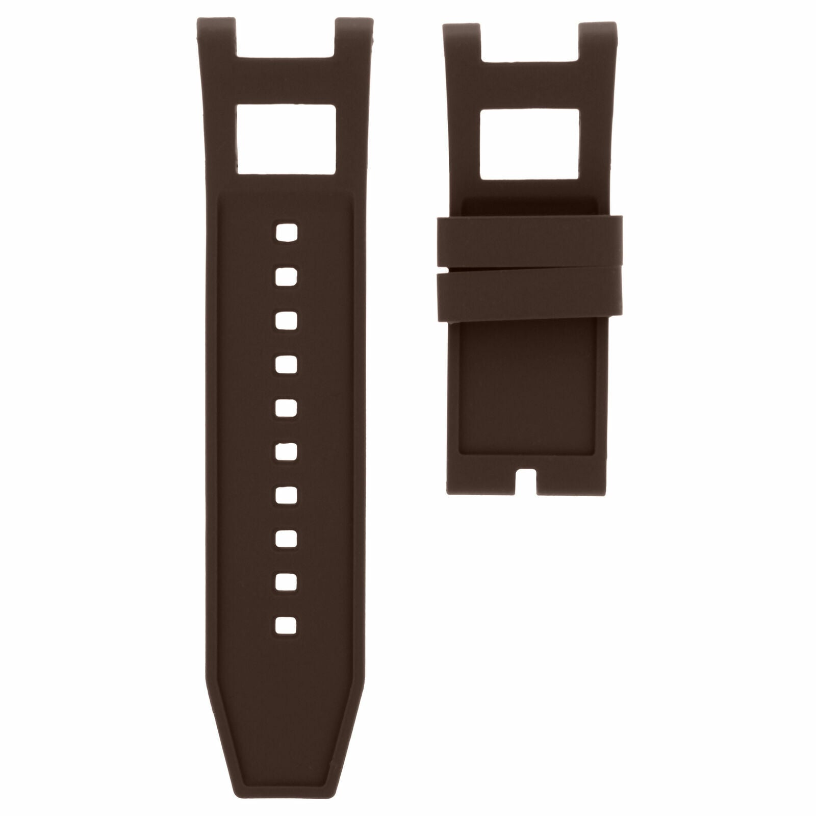 SILICONE RUBBER WATCH BAND STRAP FOR INVICTA SUBAQUA NOMA III 6043 5512 BROWN