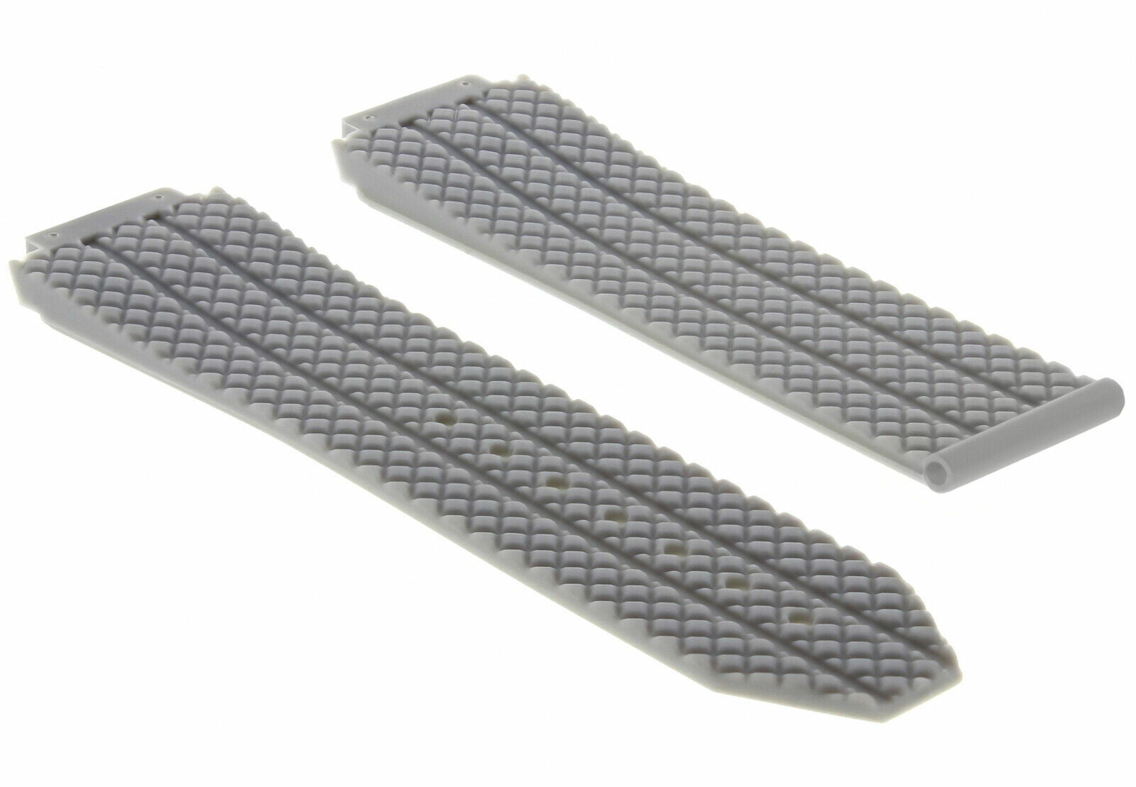 REPLACEMENT 24MM RUBBER BAND STRAP FOR HUBLOT 44-45 H BIG BANG  2 SCREW GREY