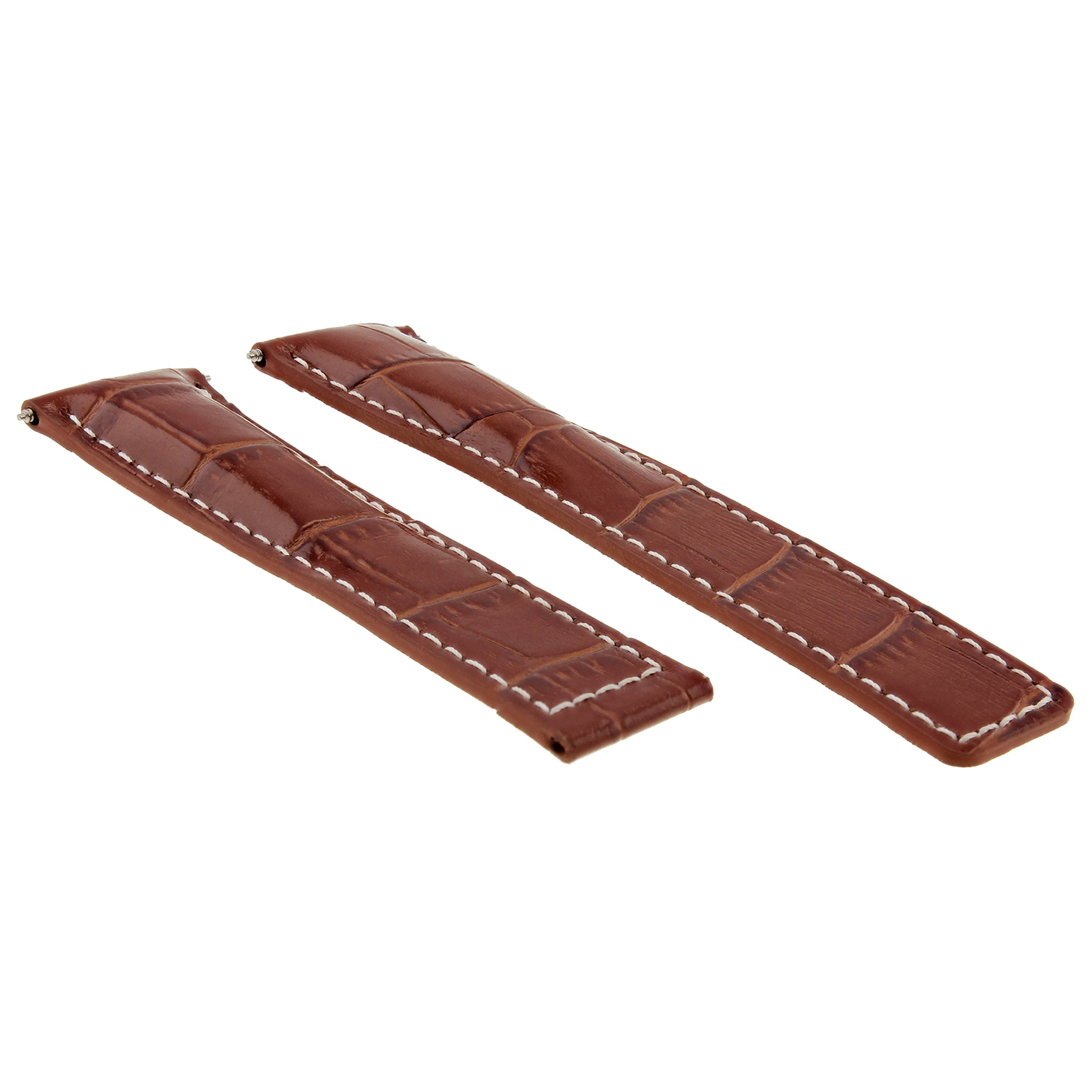 19MM LEATHER WATCH STRAP BAND FOR TAG HEUER CARRERA TWIN TIME WV2115 TAN WS