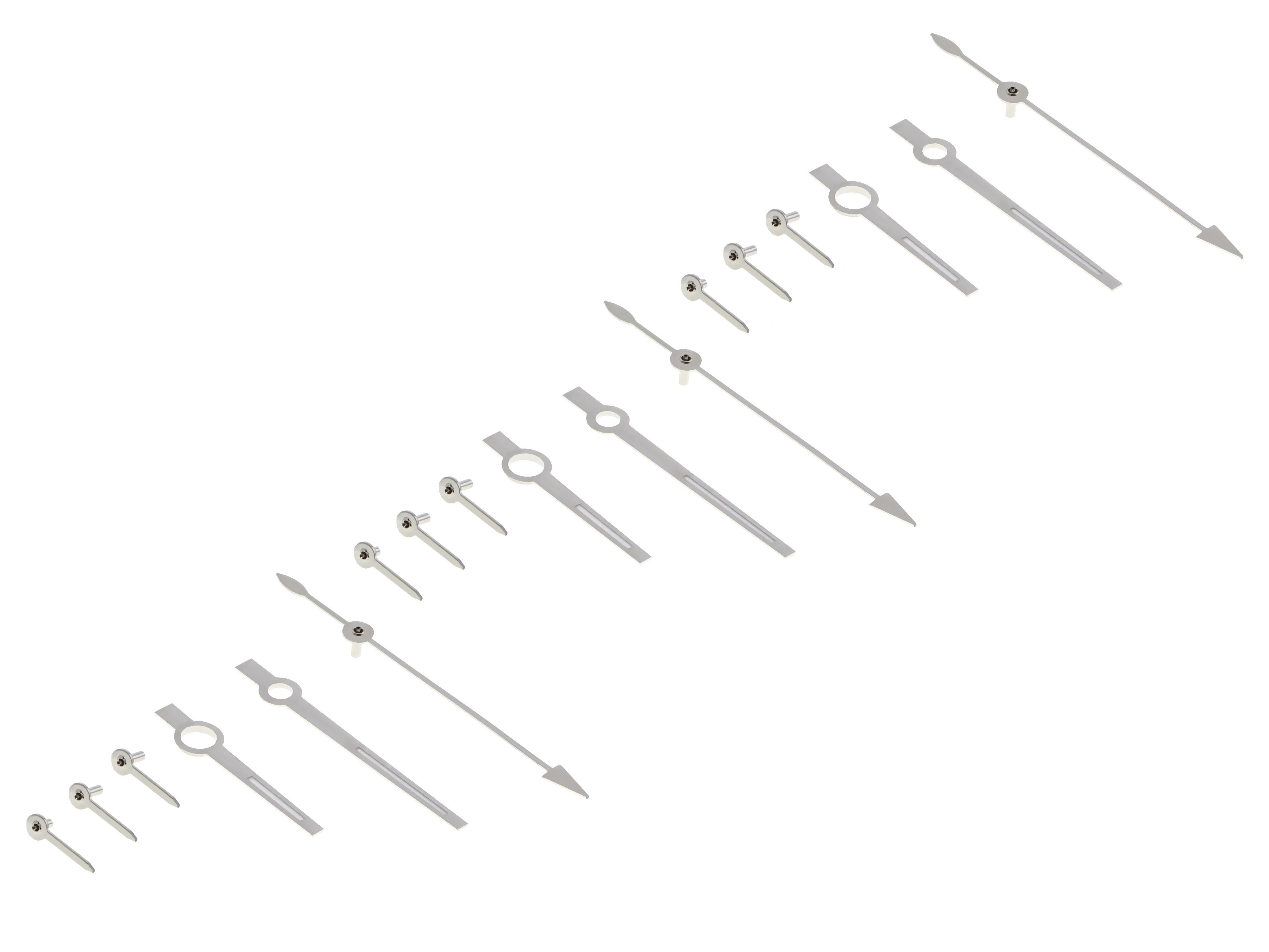 3 SET WATCH HAND FOR ROLEX CHRONOGRAPH DAYTONA VALJOUX 7750-7753 SILVER