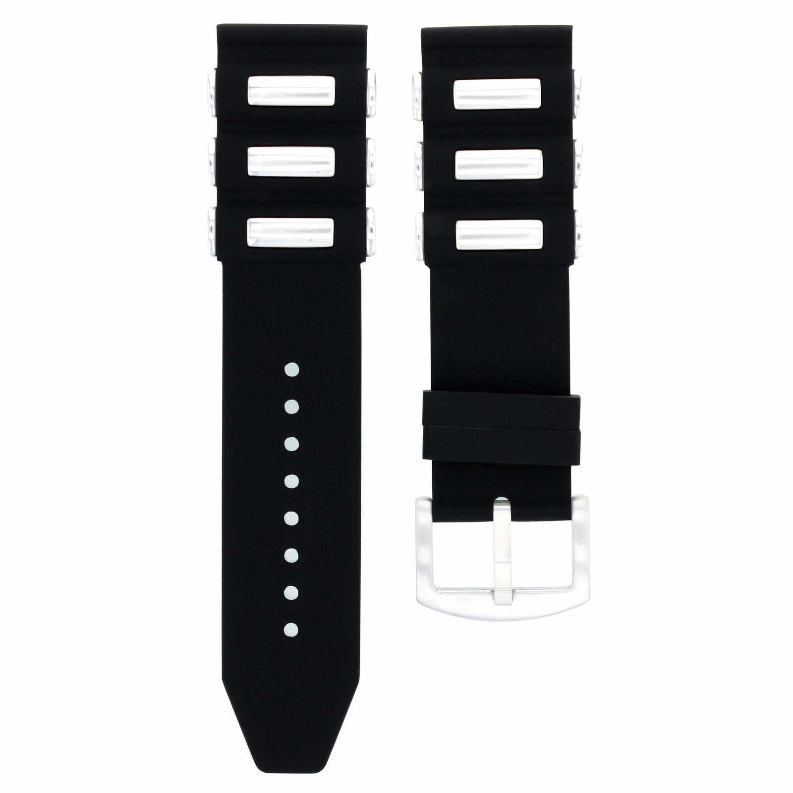 26MM SILICONE RUBBER DIVER BAND STRAP FOR INVICTA EXCURSION 18202 WATCH BLACK