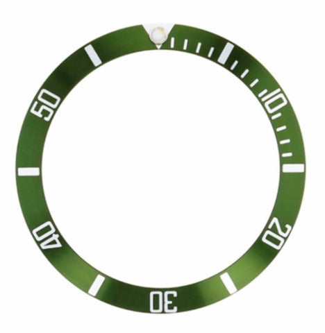 BEZEL INSERT FOR SEIKO SKX031 SKX033 J+K 7S26-0040 - 100M WATCH GREEN