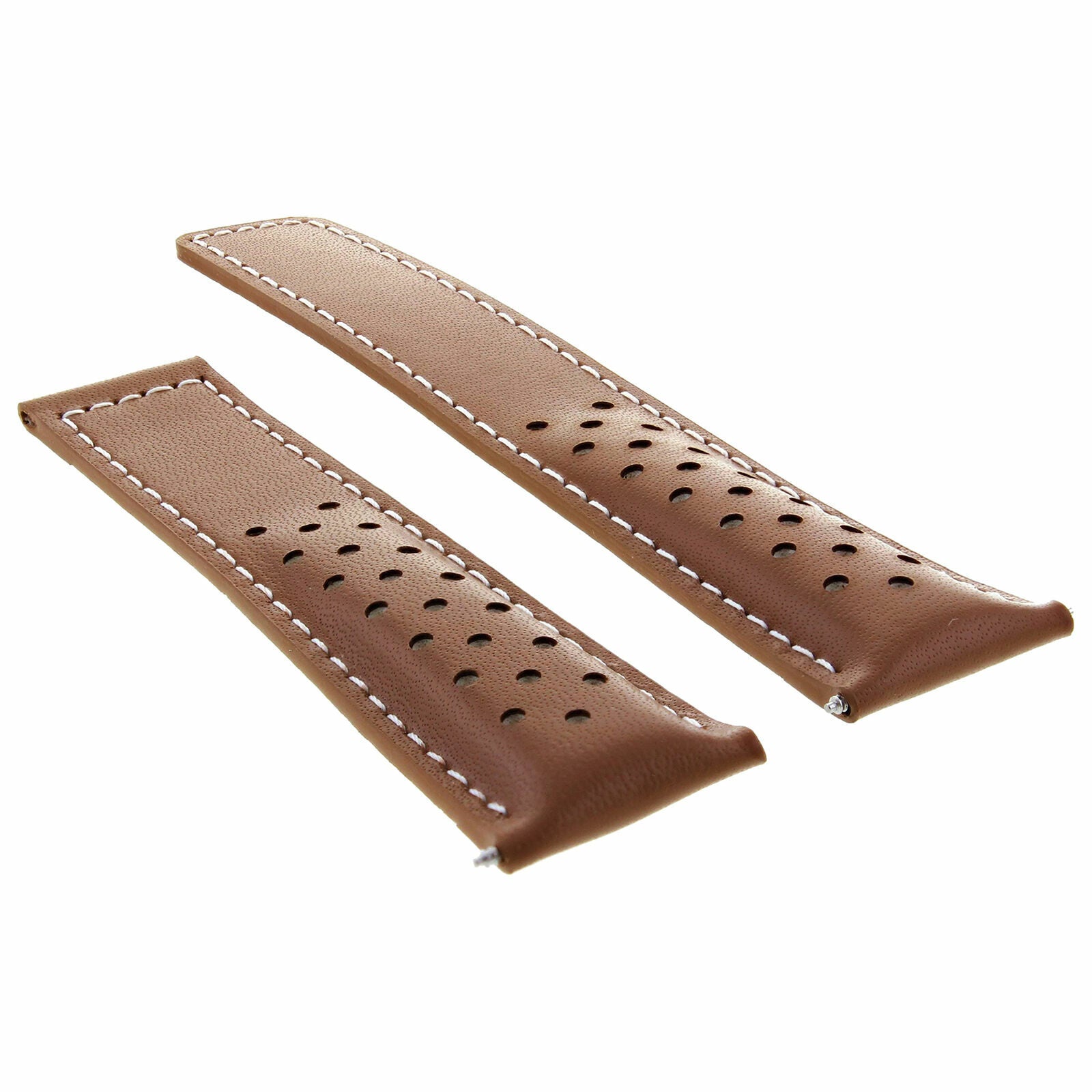 20/16MM LEATHER WATCH STRAP 20MM FOR TAG HEUER MONZA FIT FC5012 CLASP TAN WS
