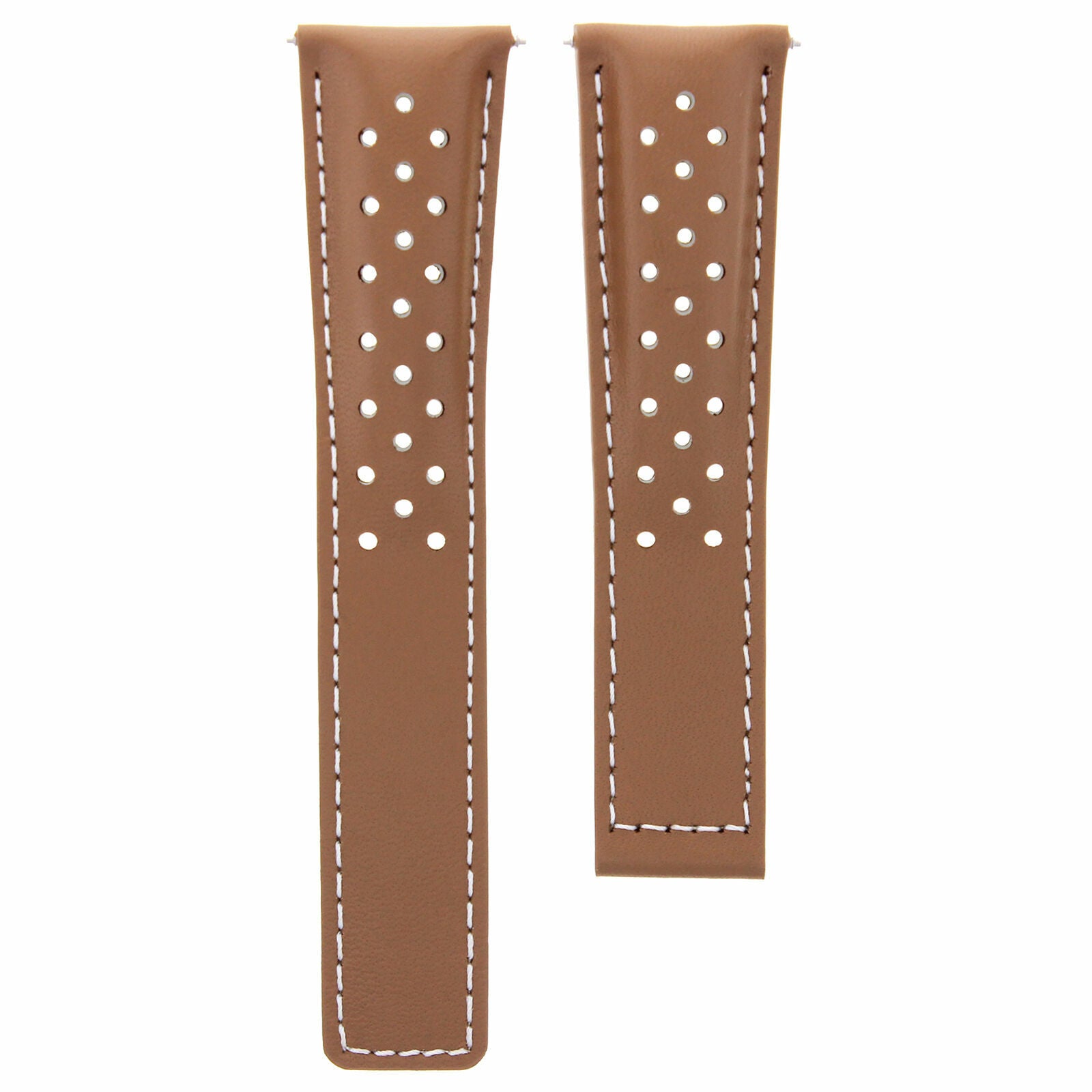 20/16MM LEATHER WATCH STRAP 20MM FOR TAG HEUER MONZA FIT FC5012 CLASP TAN WS