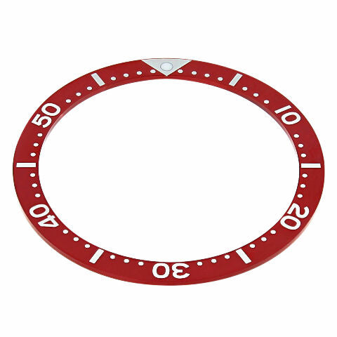 BEZEL INSERT FOR SEIKO MEN'S 7000,7040, SKX007 DIVER WATCH AUTOMATIC WATCH RED
