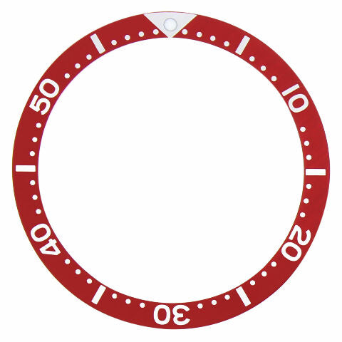 BEZEL INSERT FOR SEIKO MEN'S 7000,7040, SKX007 DIVER WATCH AUTOMATIC WATCH RED
