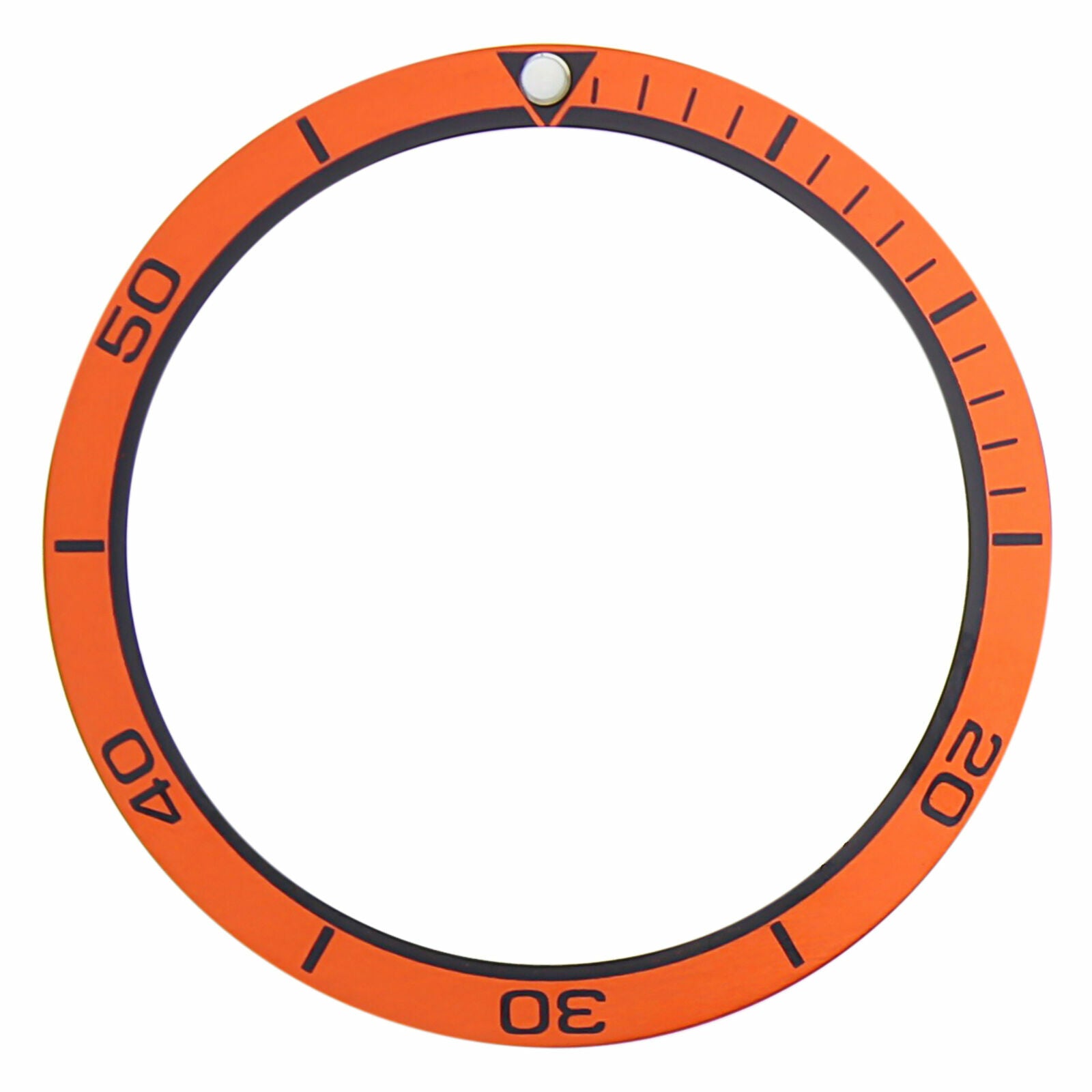 BEZEL INSERT FOR SEIKO WATCH 7002,6309,SKX007K2,7S26 DIVER PLANET OCEAN ORANGE