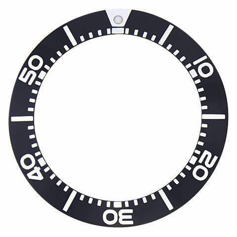BEZEL INSERT FOR SEIKO PROSPEX DIVER KINETIC WATCH SBCZ011 BLACK
