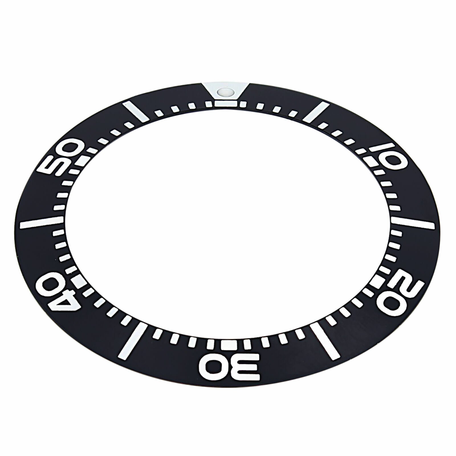 BEZEL INSERT FOR SEIKO PROSPEX DIVER KINETIC WATCH SBCZ011 BLACK