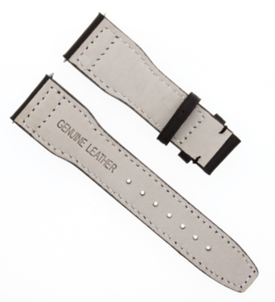 20MM LEATHER STRAP WATCH BAND FOR IWC PILOT PORTUGESE WATCH DEPLOYMENT BLACK WS