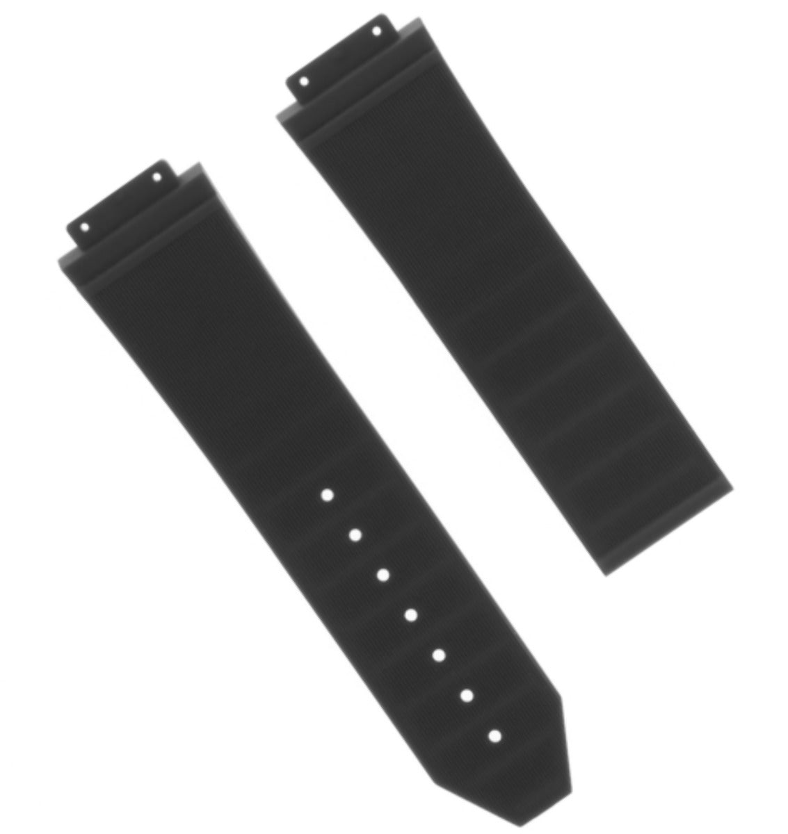 28MM RUBBER STRAP BAND FOR H HUBLOT 48MM BIG BANG KING POWER CERAMIC WATCH BLACK