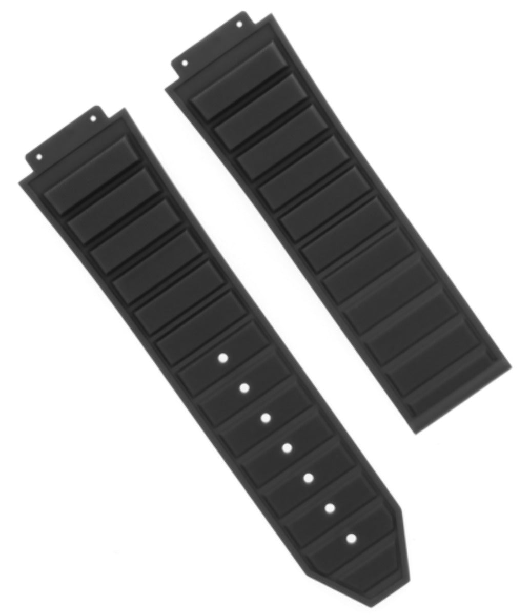 28MM RUBBER STRAP BAND FOR H HUBLOT 48MM BIG BANG KING POWER CERAMIC WATCH BLACK