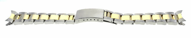 17MM OYSTER WATCH BAND FOR MIDSIZE 31MM ROLEX 78273,178241 TWO TONE TOP QUALITY