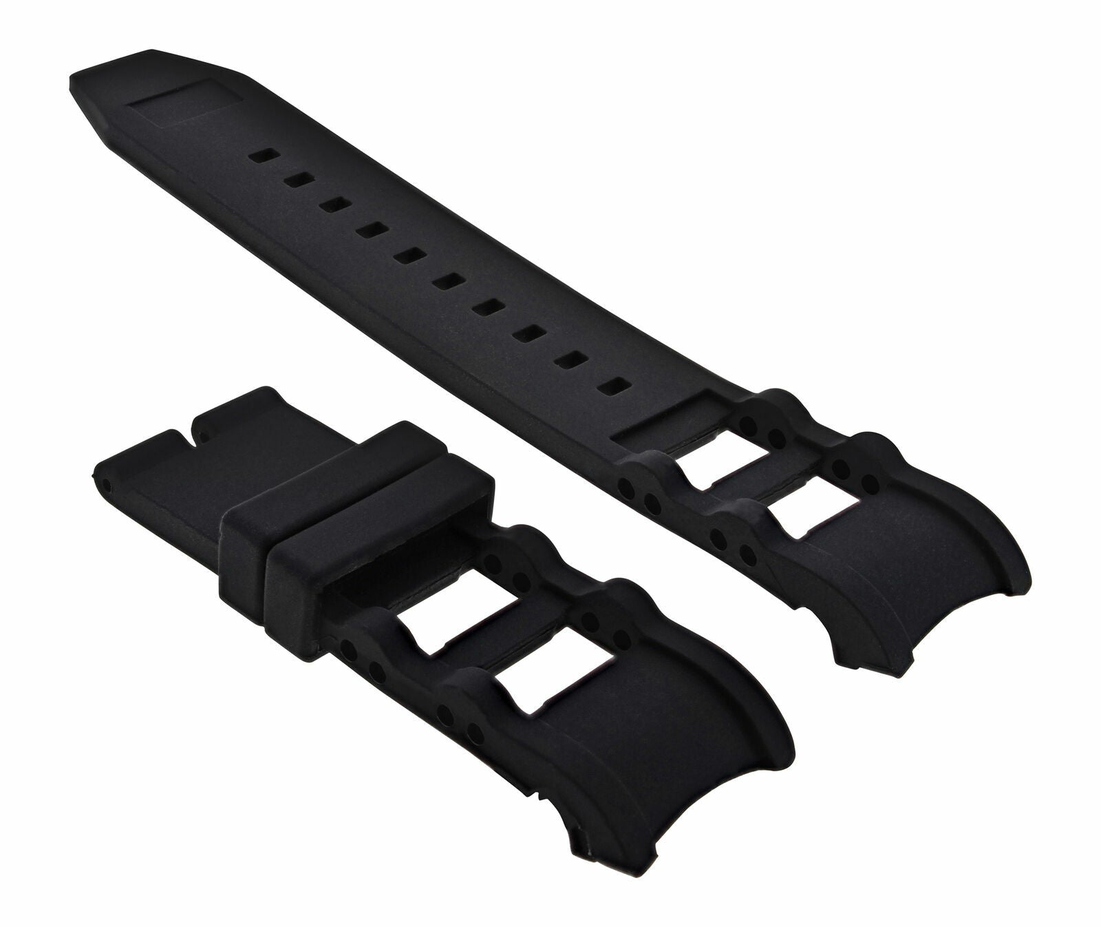 BLACK RUBBER WATCH BAND STRAP FOR INVICTA SIGNATURE RUSSIAN DIVER 1433 1438 4339