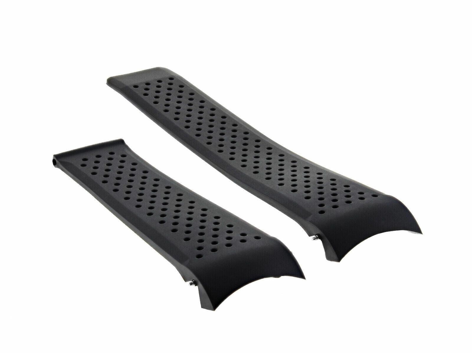 24/20MM RUBBER BAND FOR TAG HEUER CARRERA CALIBRE AQUARACER F1 PERFORATED BLACK
