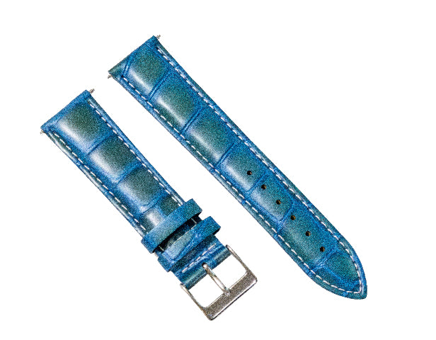 17-18-19-20-21-22-23-24MM LEATHER WATCH BAND STRAP FOR CARTIER TANK WHITE STITCH