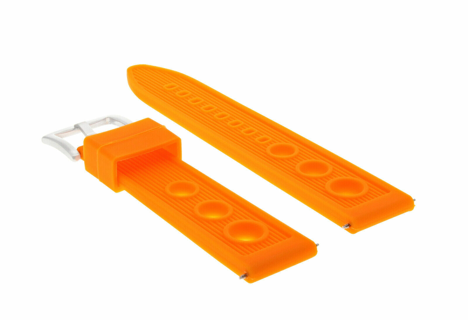 22MM RUBBER WATCH BAND STRAP FOR BREITLING COLT SUPER OCEAN PORTHOLE ORANGE