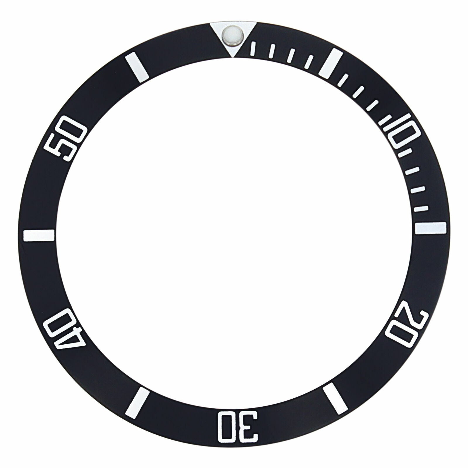 REPLACEMENT BEZEL INSERT BLACK FOR WATCH 37MM X 31MM