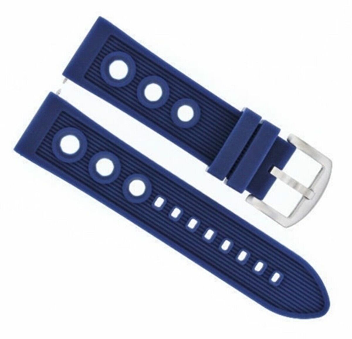 20MM RUBBER DIVER BAND STRAP FOR CITIZEN ECO-DRIVE BL5250-02L WATCH BLUE  TOP QY