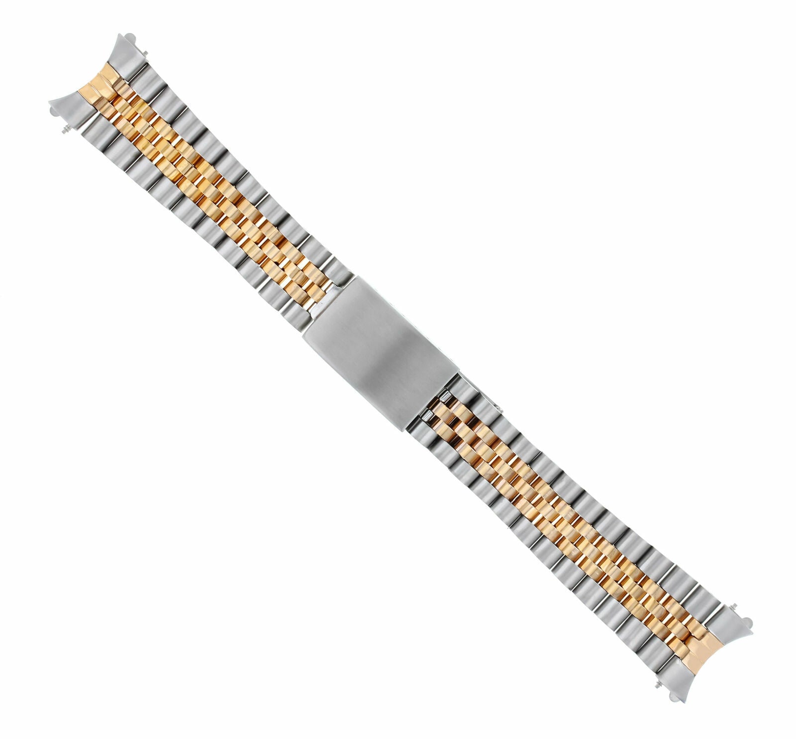 20MM JUBILEE WATCH BAND FOR ROLEX DATEJUST SUBMARINER GMT REAL GOLD 18K/SS ROSE