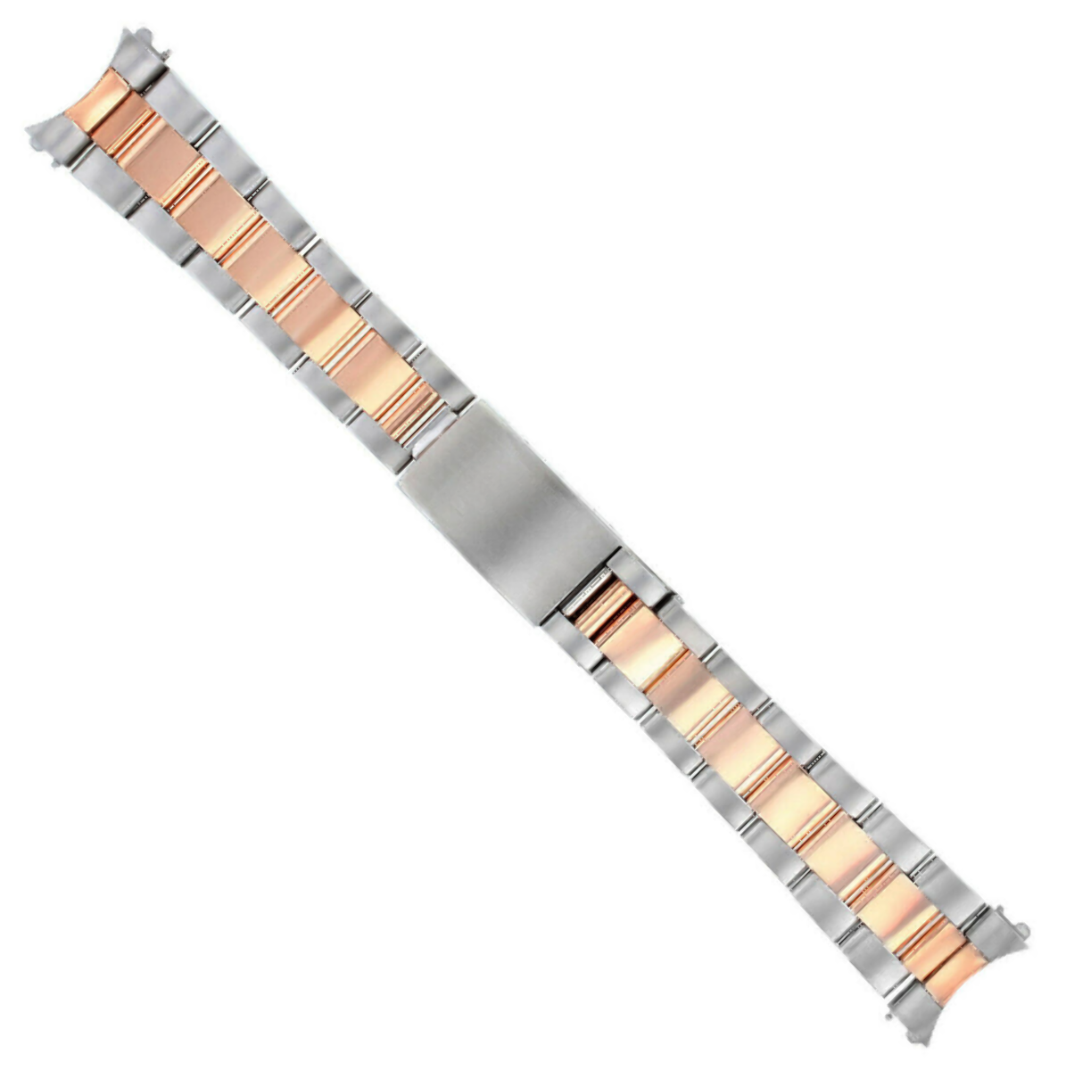 OYSTER WATCH BAND FOR ROLEX WATCH 18K/SS REAL ROSE GOLD 20MM 16233 16800 16700