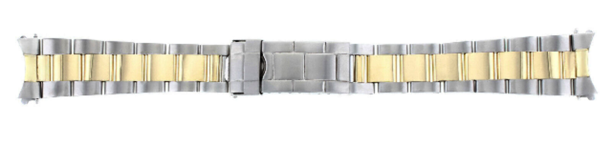 OYSTER WATCH BAND FOR ROLEX SUBMARINER 16800 16810 16808 16613 16618 18K/SS 20MM