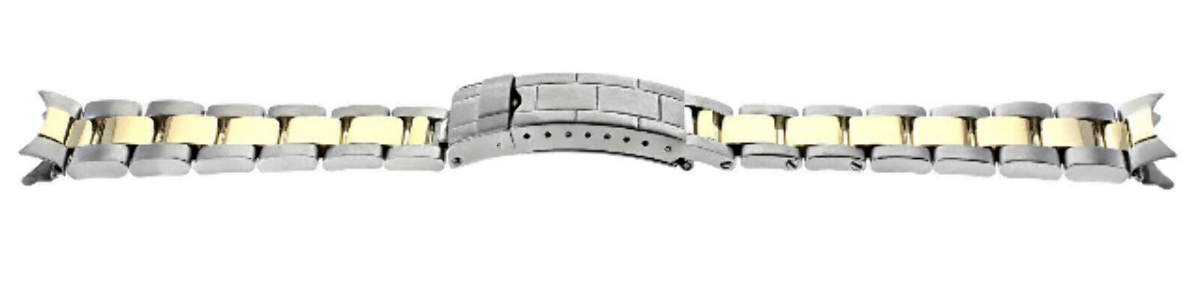 OYSTER WATCH BAND FOR ROLEX SUBMARINER 16800 16810 16808 16613 16618 18K/SS 20MM