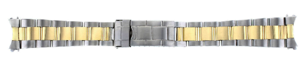 OYSTER WATCH BAND FOR ROLEX GMT 16700 16710 16713 16718 18K/SS REAL GOLD 20MM