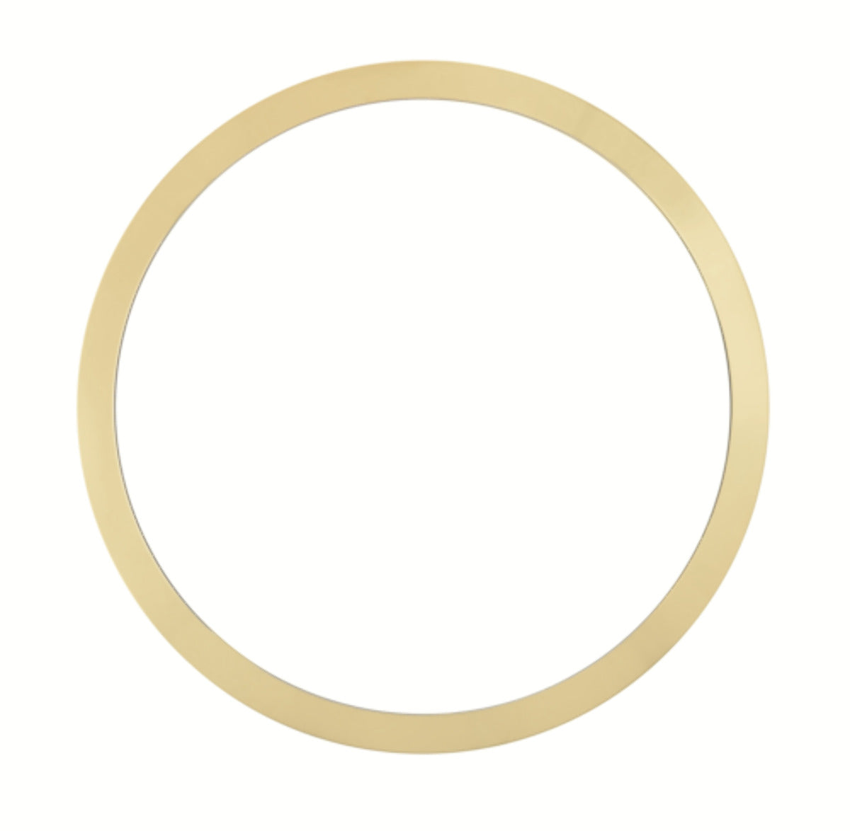 14K YELLOW GOLD SMOOTH BEZEL FOR ROLEX DATE 15037, 15038, 15238