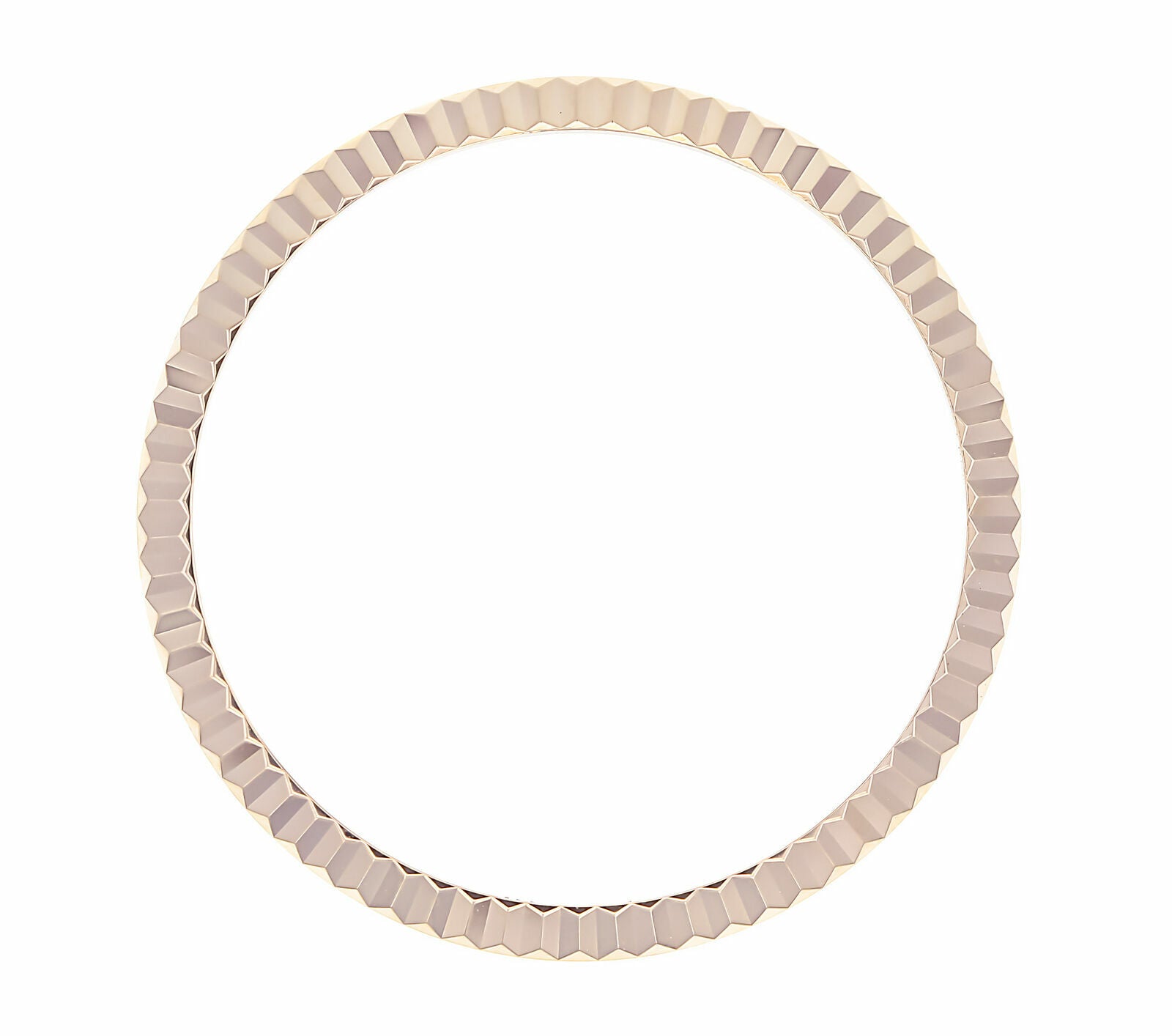 FLUTED BEZEL FOR 31MM ROLEX MIDSIZE 6824 6827 68240 18K REAL ROSE GOLD DATEJUST