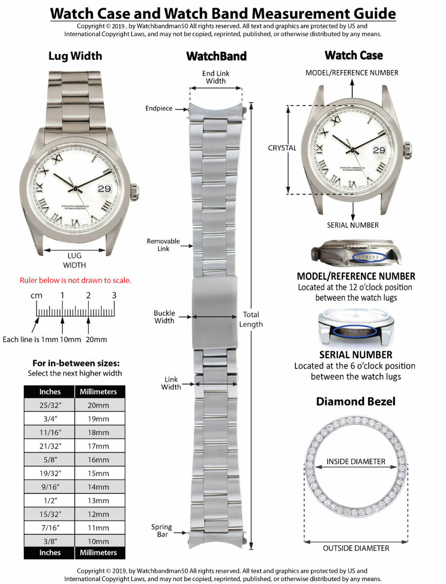 FLUTED BEZEL FOR 40MM ROLEX PRESIDENT DAYDATE 228239,228349, 228206, 228396 18KW