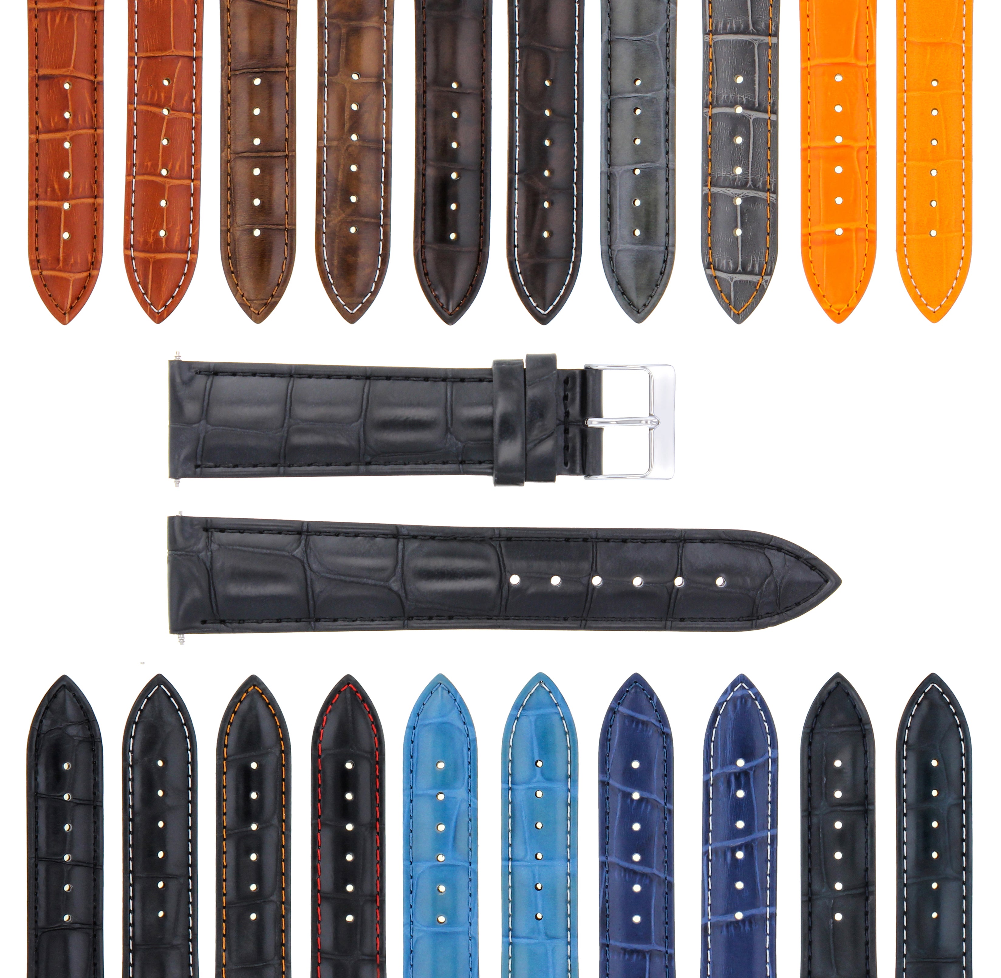 17-18-19-20-21-22-23-24MM LEATHER WATCH BAND STRAP FOR CITIZEN ECO DRIVE