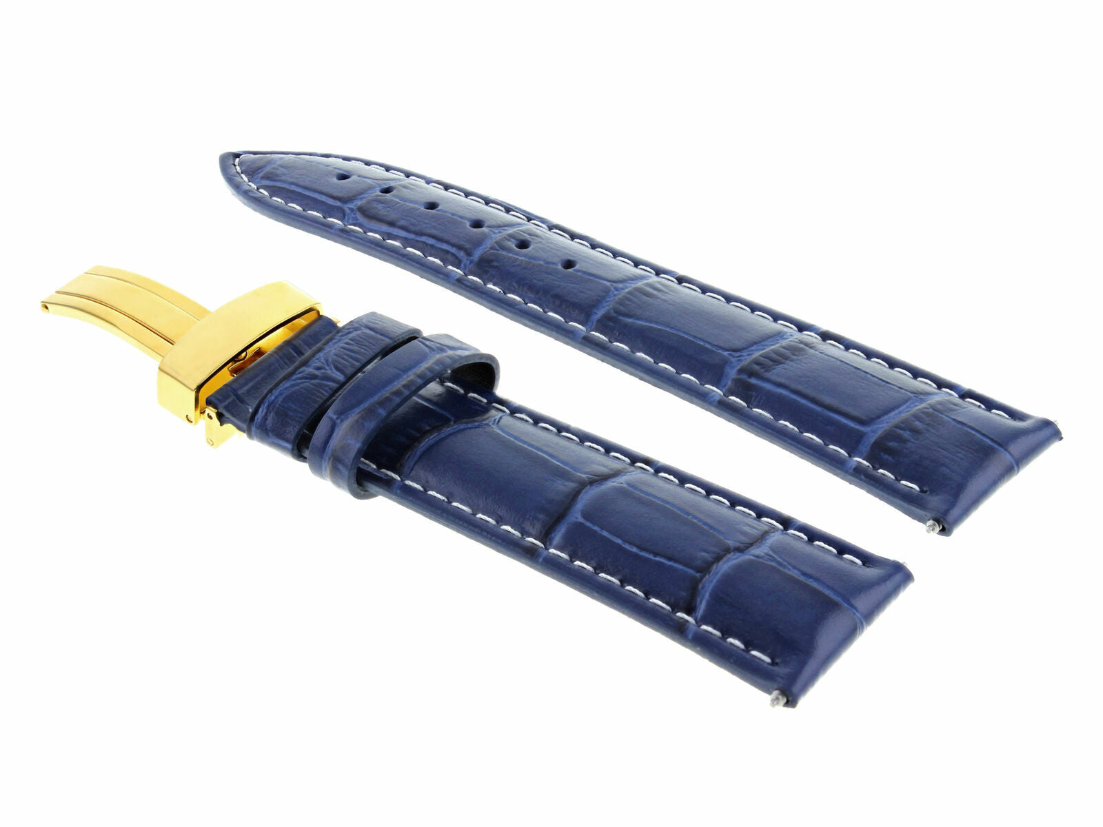 18-24MM LEATHER STRAP BAND FOR BAUME MERCIER CLASSIMA CLIFTON ET MERCIER GOLD