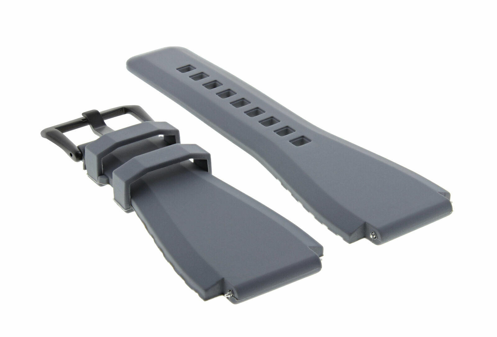 24MM NEW  RUBBER STRAP DIVER WATCH BAND FOR BELL ROSS BR-01-BR-03 PVD BUCKLE