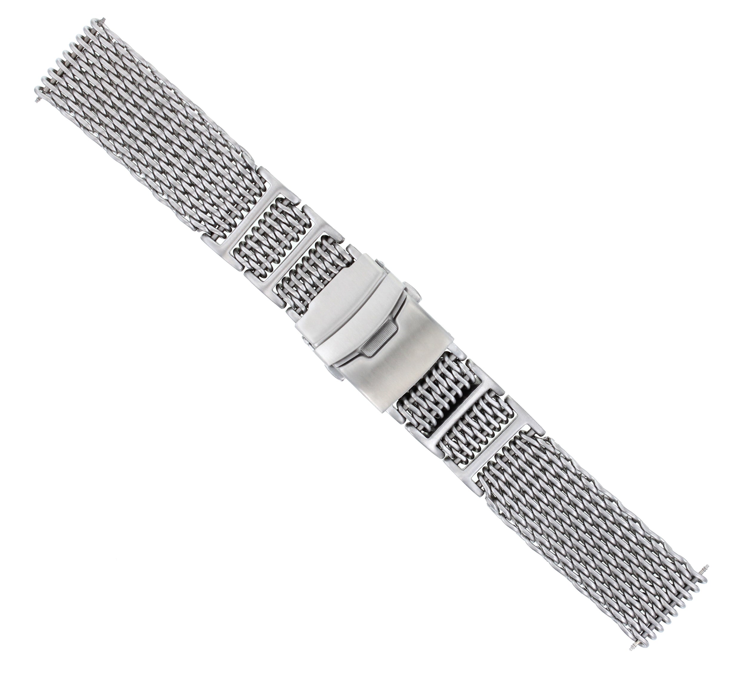 22MM SHARK MESH 4MM THICK STAINLESS STEEL WATCH BAND FOR 40MM PANERAI H LINK